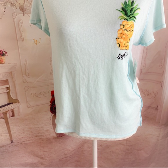 NEW Free People Fruit Medley Tee In Sky Tee - Picture 4 of 10
